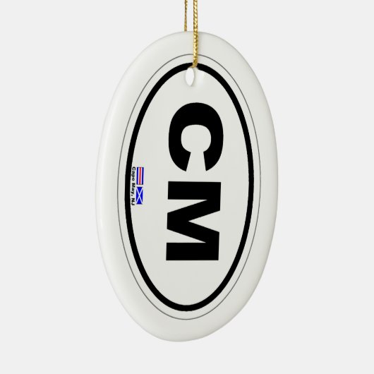 Cape May. Keramisch Ornament (Rechts)