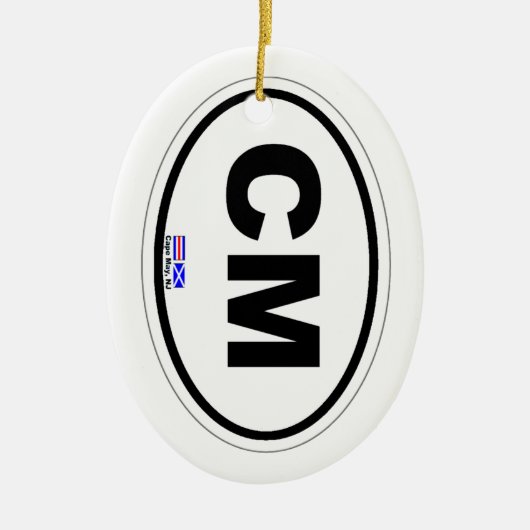 Cape May. Keramisch Ornament (Voorkant)