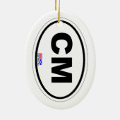 Cape May. Keramisch Ornament (Achterkant)