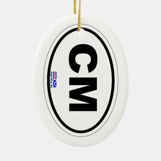 Cape May. Keramisch Ornament (Achterkant)