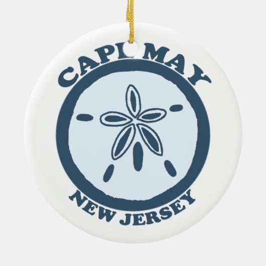 Cape May. Keramisch Ornament (Achterkant)