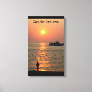 Cape May Land & Zee Wrapped Canvas