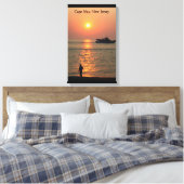Cape May Land & Zee Wrapped Canvas (Insitu (Slaapkamer))