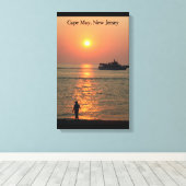 Cape May Land & Zee Wrapped Canvas (Insitu (Houten vloer))
