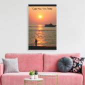 Cape May Land & Zee Wrapped Canvas Afdruk (Insitu (Woonkamer))