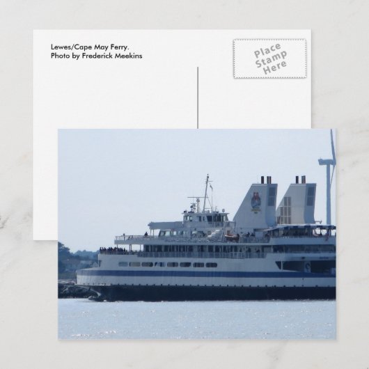 Cape May/Lewes Ferry Briefkaart (Voorkant / Achterkant)
