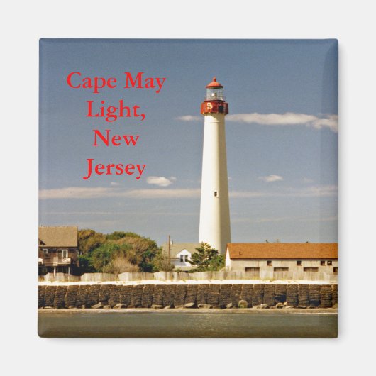 Cape May Light New Jersey Magnet (Voorkant)