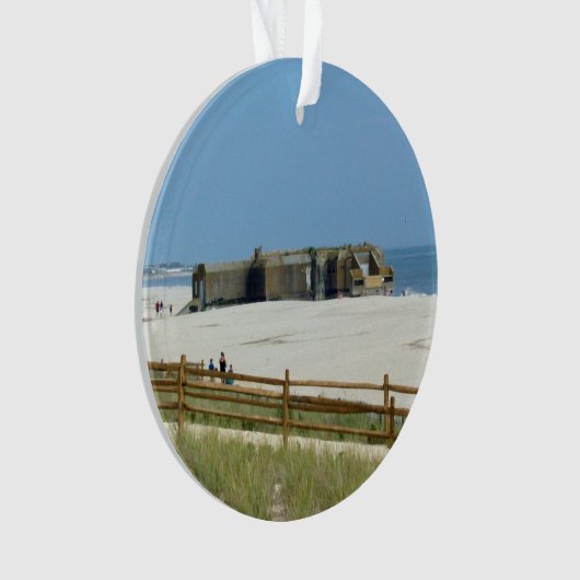 Cape May Lighthouse & Bunker Ornament (voorkant)