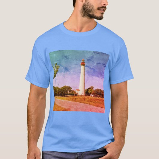 Cape May Lighthouse Canvas Print T-shirt (Voorkant)