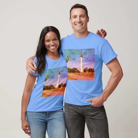 Cape May Lighthouse Canvas Print T-shirt (Unisex)
