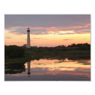 Cape May Lighthouse Foto Print Afdruk