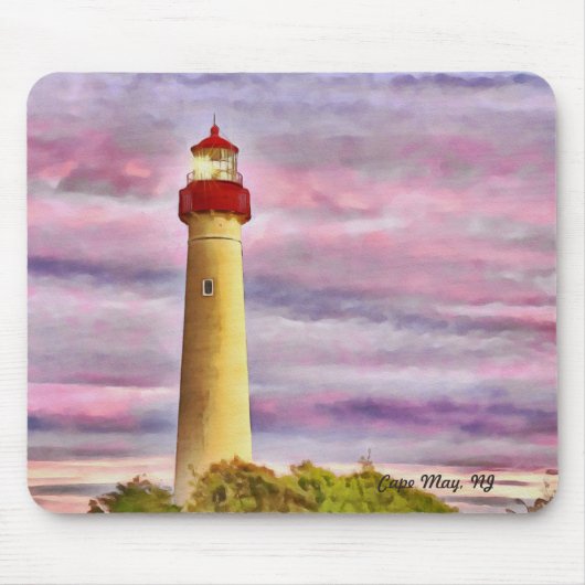 Cape May Lighthouse Mousepad Muismat (Voorkant)