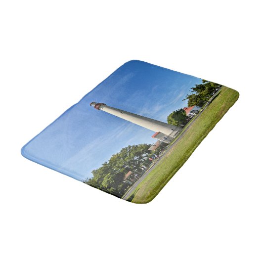 Cape May Lighthouse, New Jersey Bath Mat (Gekanteld)