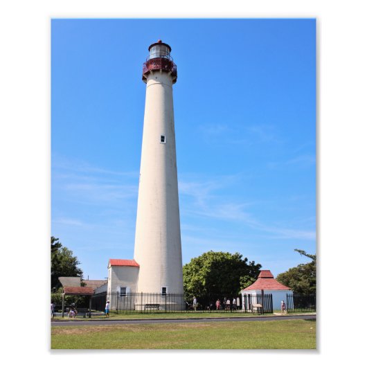 Cape May Lighthouse, New Jersey Foto Print Foto Afdruk (Voorkant)