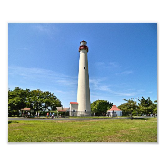 Cape May Lighthouse, New Jersey Foto Print Foto Afdruk (Voorkant)