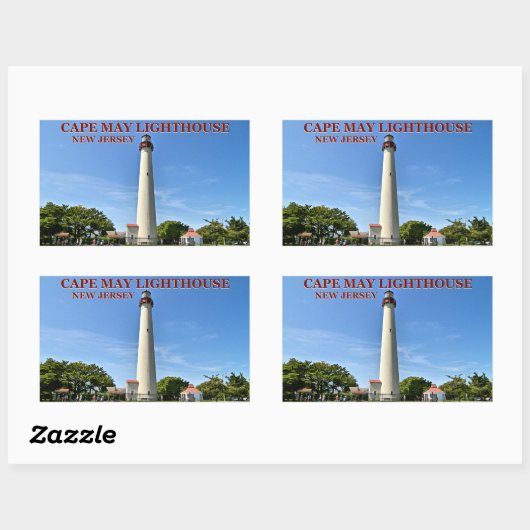 Cape May Lighthouse, New Jersey Stickers (Vel)