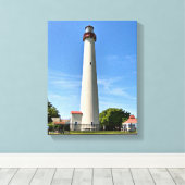 Cape May Lighthouse, New Jersey Wrapped Canvas (Insitu (Houten vloer))