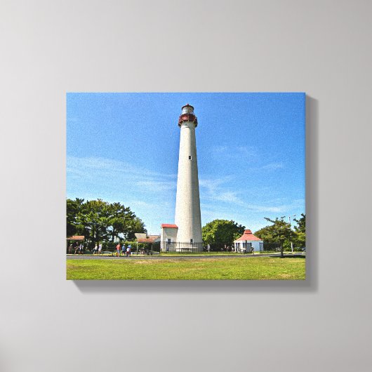 Cape May Lighthouse, New Jersey Wrapped Canvas (Voorkant)