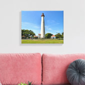 Cape May Lighthouse, New Jersey Wrapped Canvas Afdruk (Insitu (Woonkamer))