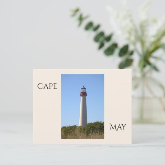 Cape May Lighthouse Postcard Briefkaart (Staand voorkant)