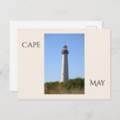 Cape May Lighthouse Postcard Briefkaart (Voorkant / Achterkant)