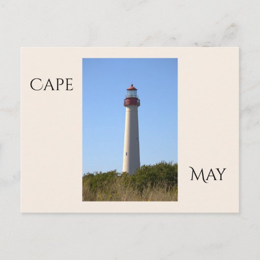 Cape May Lighthouse Postcard Briefkaart (Voorkant)