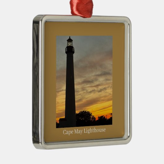 Cape May Lighthouse Sunset Ornament  (Rechts)