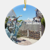Cape May Love Locks Keramisch Ornament (Voorkant)