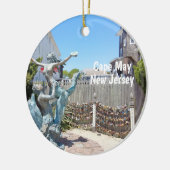 Cape May Love Locks Keramisch Ornament (Links)