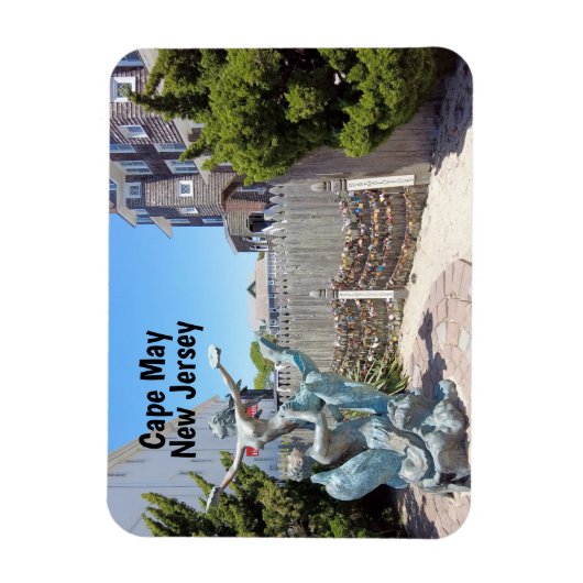 Cape May Love Locks Magneet (Verticaal)