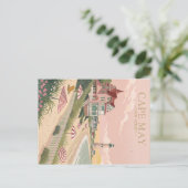  Cape May New Jersey Beach Briefkaart (Staand voorkant)