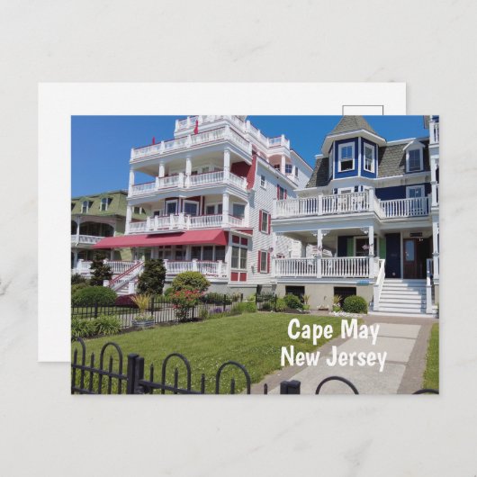 Cape May New Jersey Briefkaart (Voorkant / Achterkant)
