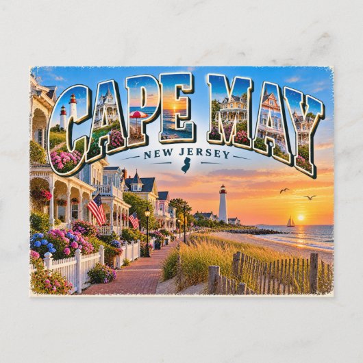 Cape May, New Jersey Briefkaart (Voorkant)