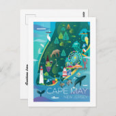 Cape May, New Jersey Briefkaart (Voorkant / Achterkant)