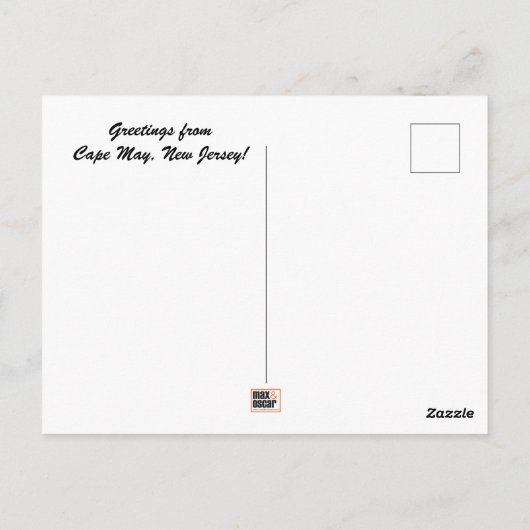 Cape May, New Jersey Briefkaart (Achterkant)