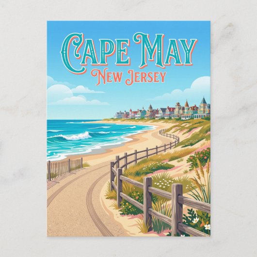 Cape May New Jersey Briefkaart (Voorkant)