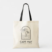 Cape May New Jersey bruiloft weekend bestemming Tote Bag (Achterkant)
