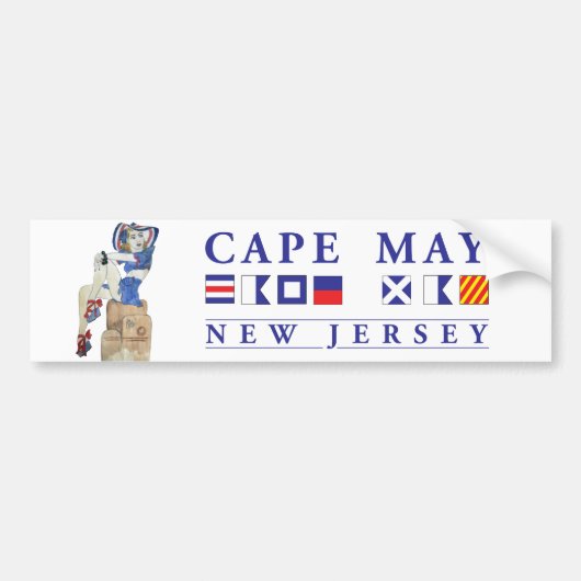 Cape May New Jersey Bumpersticker (Voorkant)
