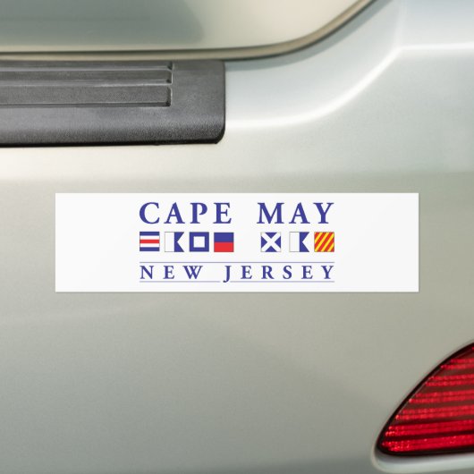 Cape May New Jersey Bumpersticker (Op auto)