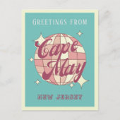 Cape May New Jersey disco Retro Briefkaart (Voorkant)