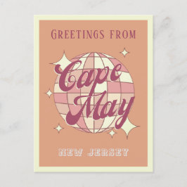 Cape May New Jersey disco Retro Briefkaart