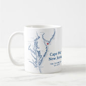 Cape May New Jersey Gift Koffiemok (Links)