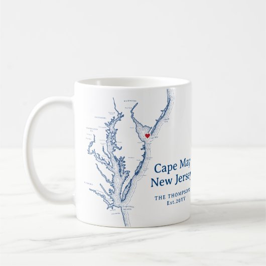 Cape May New Jersey Gift Koffiemok (Links)