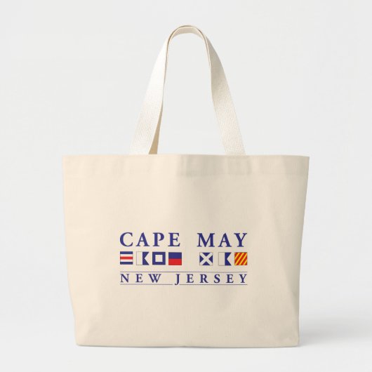Cape May New Jersey Grote Tote Bag (Voorkant)