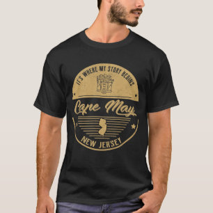 Cape May New jersey Het is waar mijn verhaal begin T-shirt