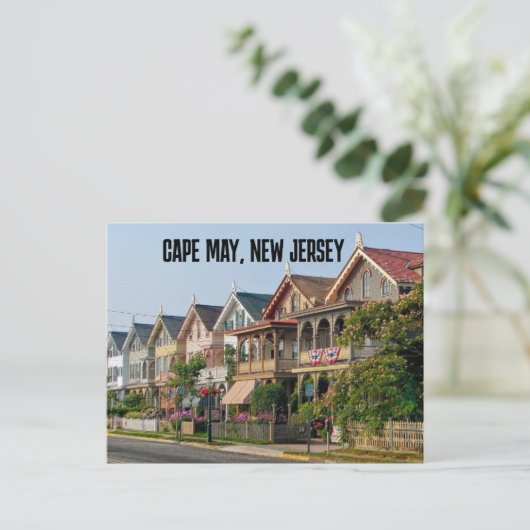 CAPE MAY, NEW JERSEY HUISVEST BRIEFKAARTEN (Staand voorkant)