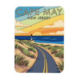 Cape May New Jersey illustratie reizen Magneet
