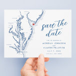 Cape May New Jersey Kaart Moderne bruiloft<br><div class="desc">Nodig uw geliefden uit om hun kalenders te markeren voor uw bruiloft in Cape May, New Jersey met onze moderne marineblauwe Jersey Shore kaart-thema Save the Date-kaarten. Perfect voor iconische trouwlocaties zoals Congress Hall, The Southern Mansion, Cape May Winery & Vineyard, The Grand Hotel en Willow Creek Winery, deze kaarten...</div>