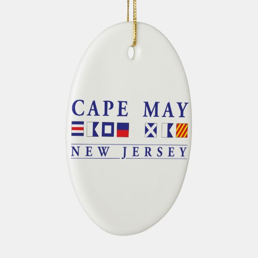 Cape May New Jersey Keramisch Ornament (Rechts)