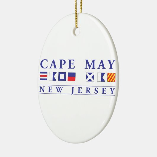 Cape May New Jersey Keramisch Ornament (Links)